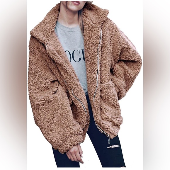 Prettygarden Zip Up Teddy Coat Women - Picture 2 of 6